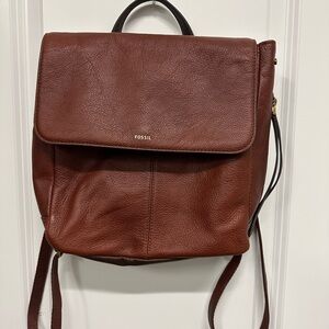 Fossil Dark Brown Leather Bag